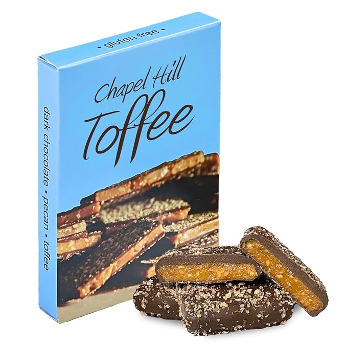 Chapel Hill Pecan and Dark Chocolate Toffee - 2 Ounce