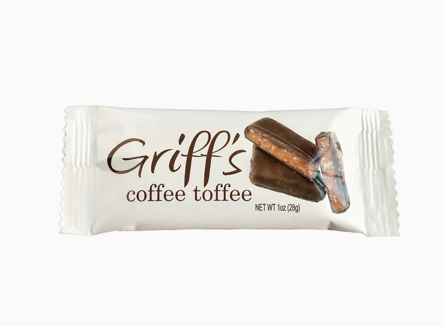 Griff's Coffee Toffee - 1oz Dark Chocolate Toffee