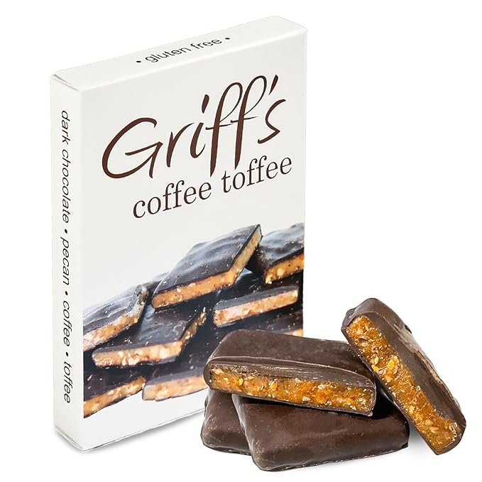 Griff's Coffee Toffee, Dark Chocolate - 2 Ounce