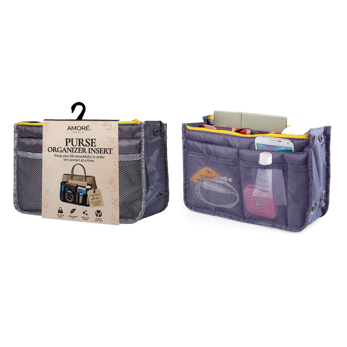 Travel Tote Handbag/Purse Insert Cosmetic Organizer