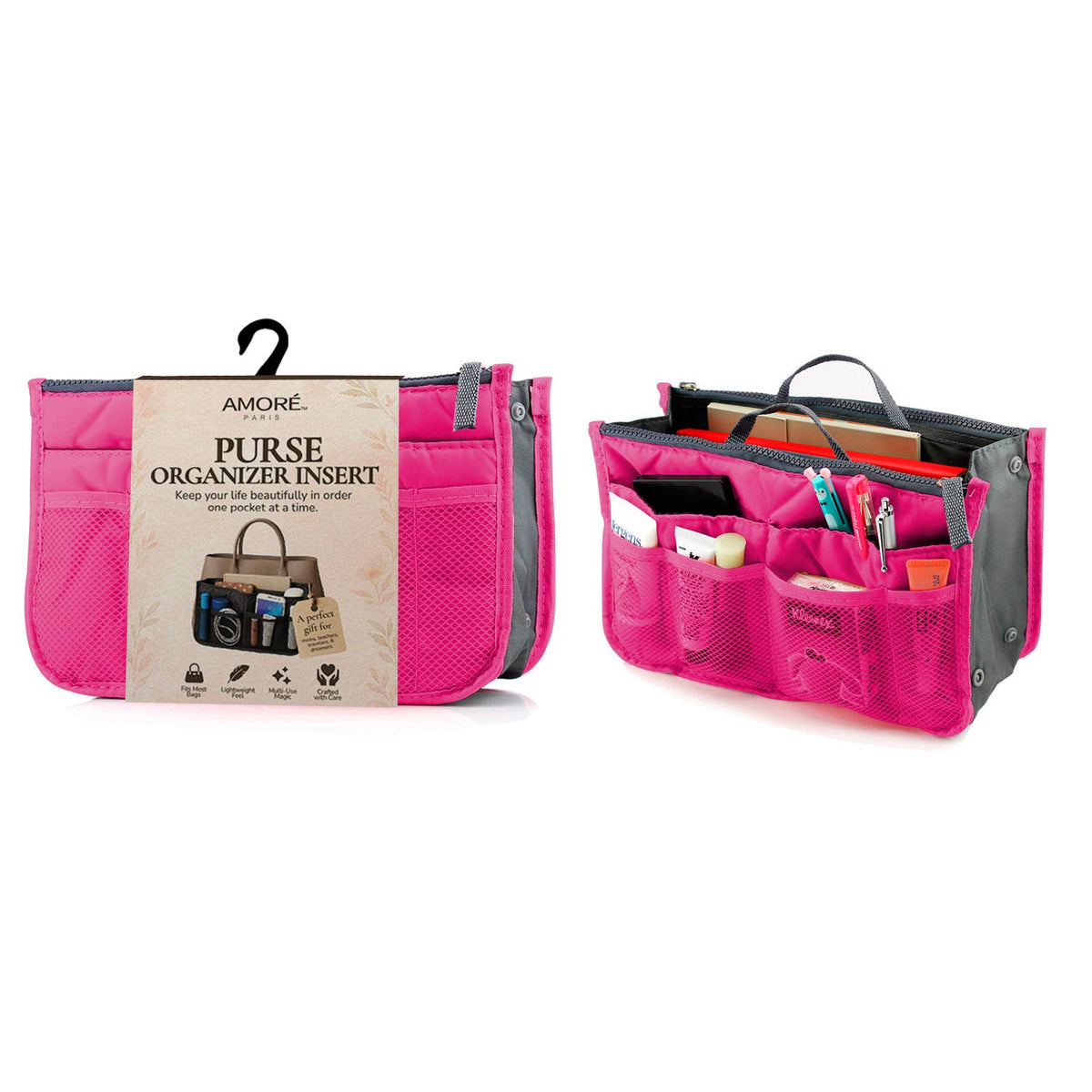Travel Tote Handbag/Purse Insert Cosmetic Organizer