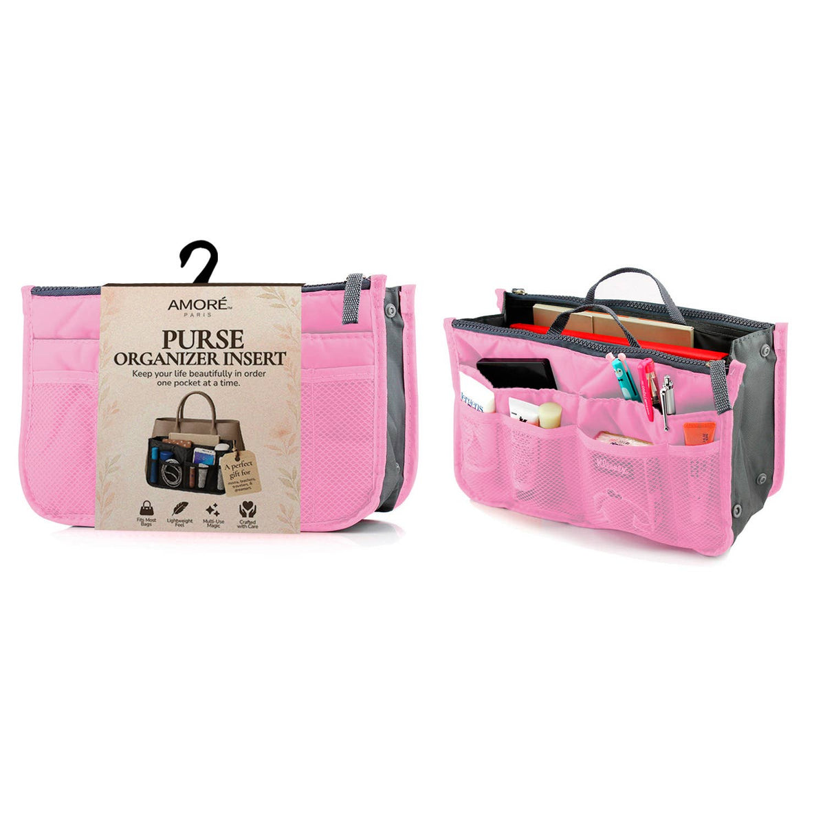 Travel Tote Handbag/Purse Insert Cosmetic Organizer
