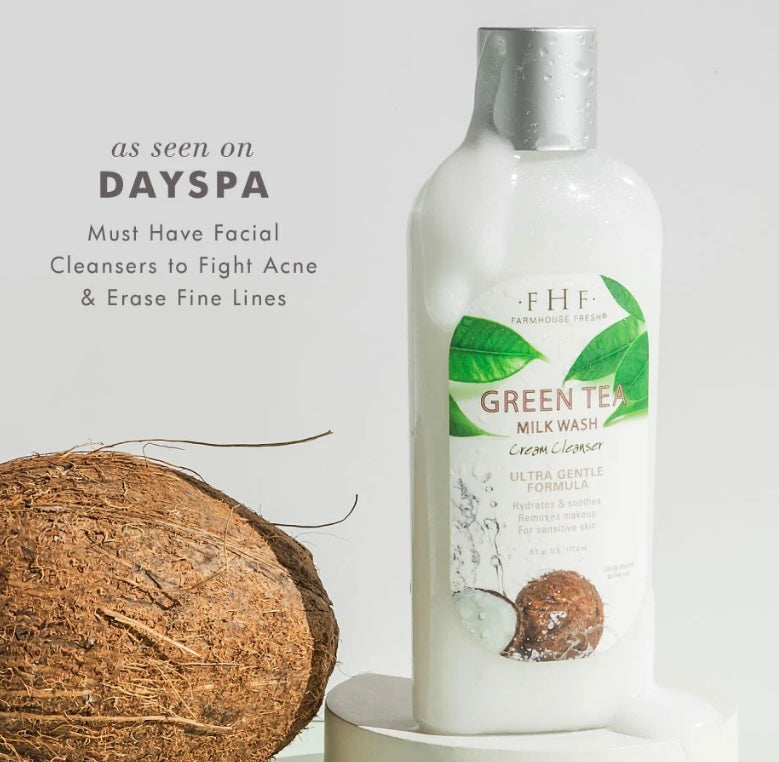 Green Tea Milk Wash Cream Cleanser