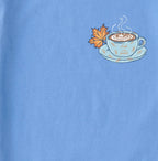 Women's Fall Books and Coffee Short Sleeve Crusher Tee