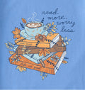 Women's Fall Books and Coffee Short Sleeve Crusher Tee