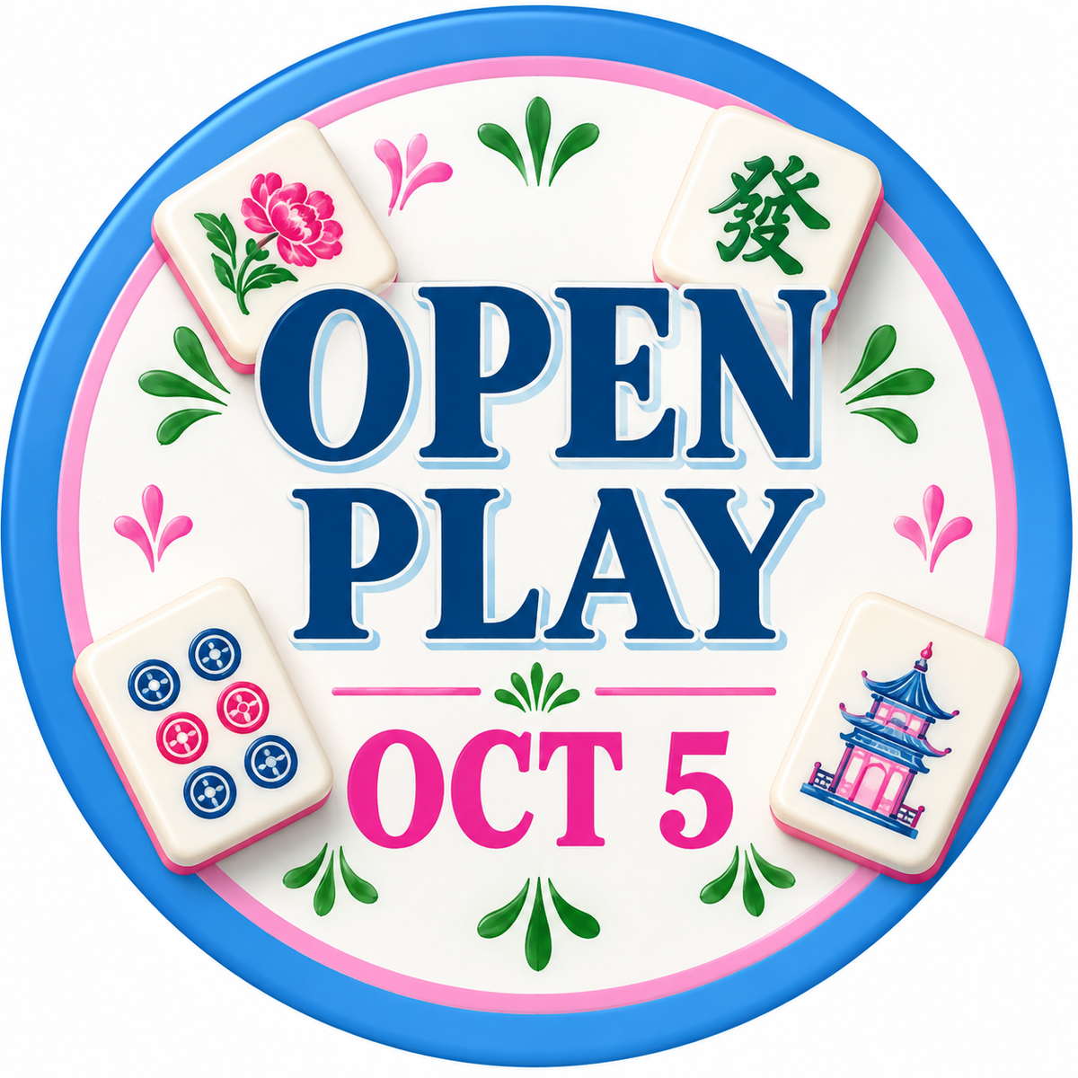 Mahjong Monday's 5-7pm
