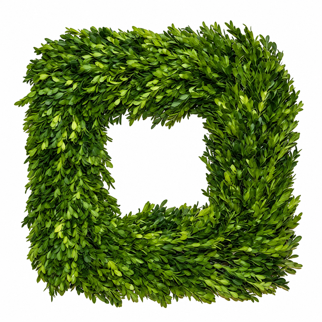 Faux Boxwood Wreath 18"
