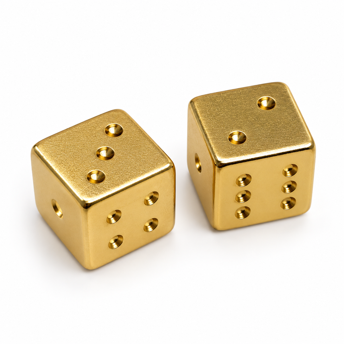 Gold Metal Dice
