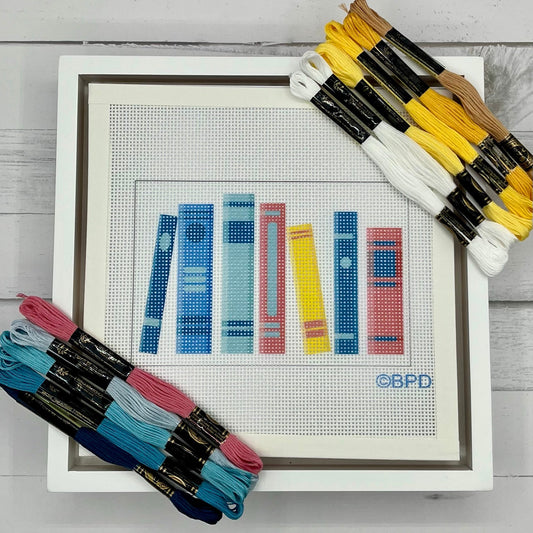 Seven Books Needlepoint Kit