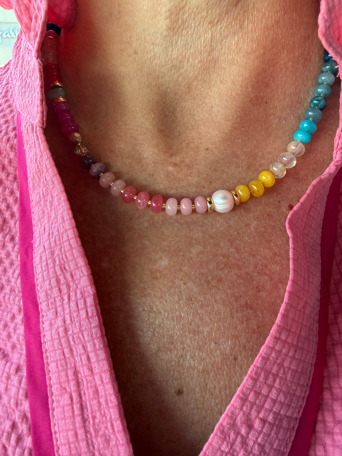 Rainbow Jade Necklace