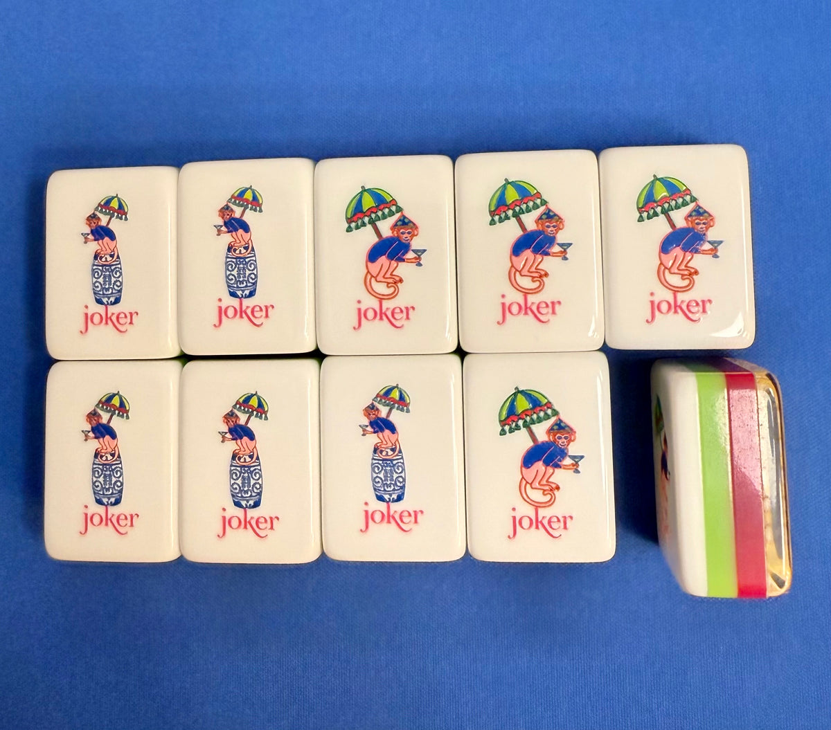 Blue Willow Mahjongg Tiles