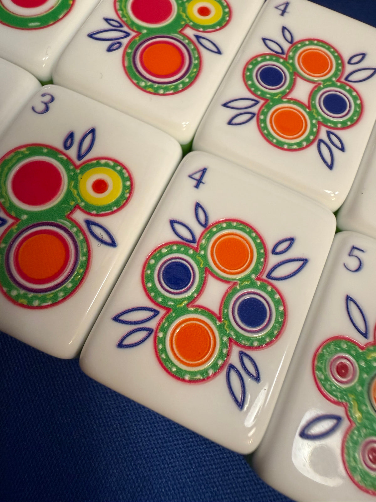 Blue Willow Mahjongg Tiles