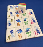 Blue Willow Mahjongg Tiles