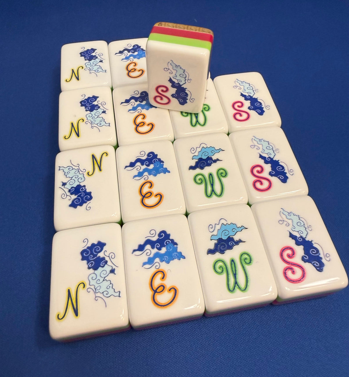 Blue Willow Mahjongg Tiles