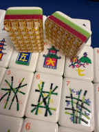 Blue Willow Mahjongg Tiles