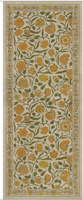 Vintage Vinyl Floor Cloth, Williamsburg Lane Yellow