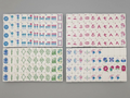 Green Dragon Mahjong Tile Set