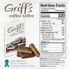 Griff's Coffee Toffee, Dark Chocolate - 2 Ounce
